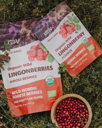 Lingonberrypoeder - Gevriesdroogde Lingonberries