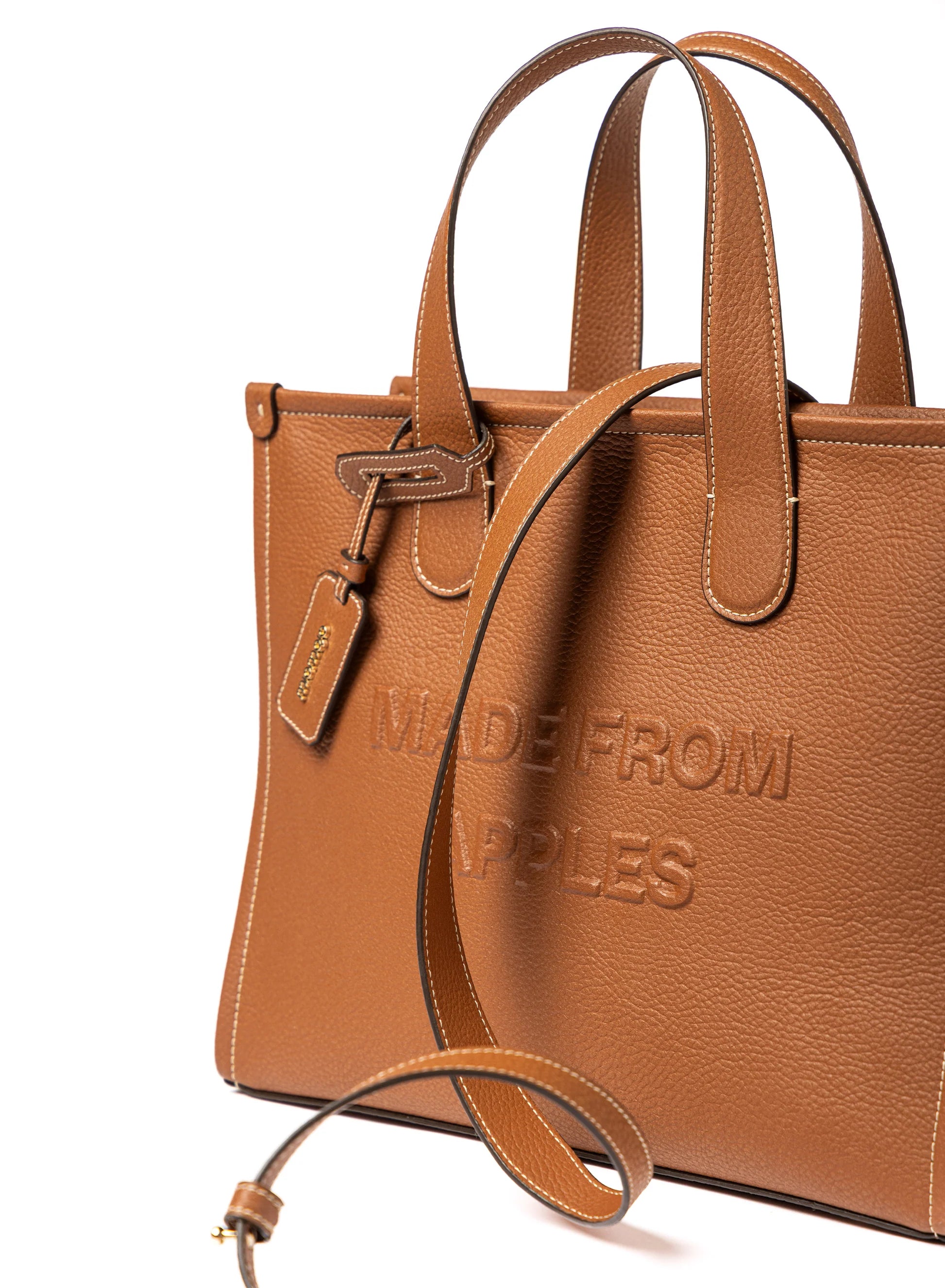 Alma Tote Bag L Cognac - Appel