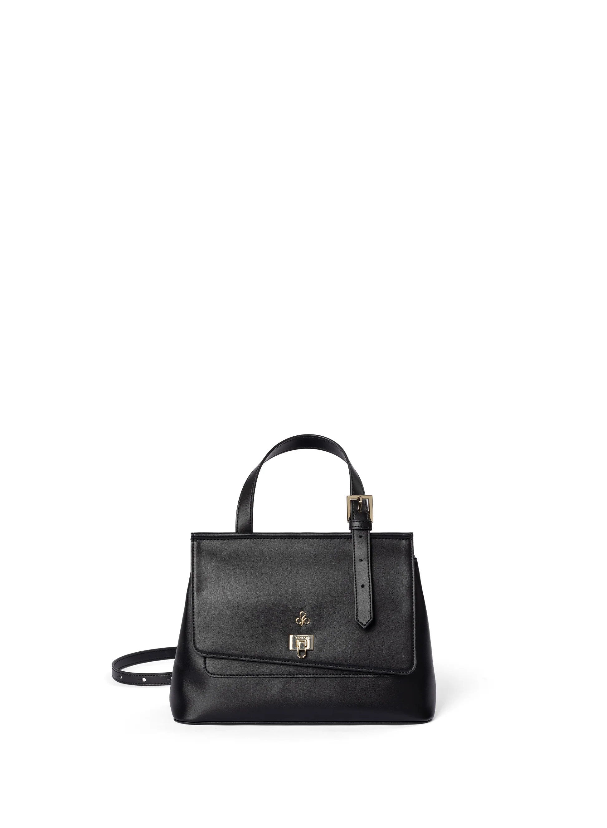 Tecla Handbag S Nero - Apple