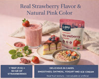 Organic Strawberry Powder - Whole-Fruit Fibre, Polyphenols & Naturally Sweet Nourishment