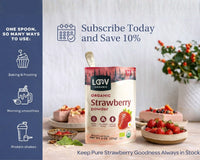 Organic Strawberry Powder - Whole-Fruit Fibre, Polyphenols & Naturally Sweet Nourishment