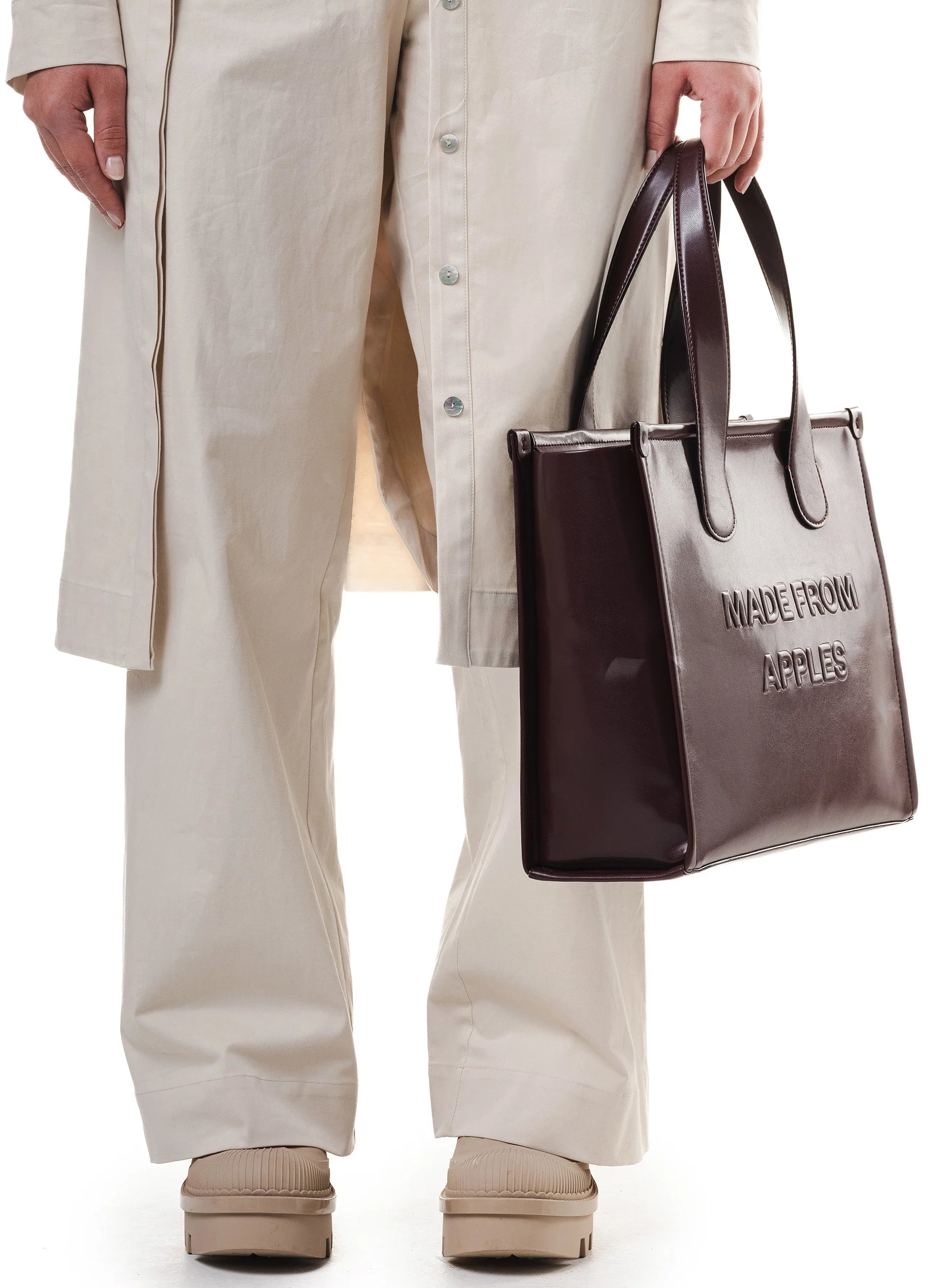 Alma Tote Bag L Prugna - Apple