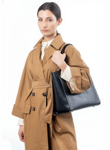 Alma Tote Bag L Nero - Apple