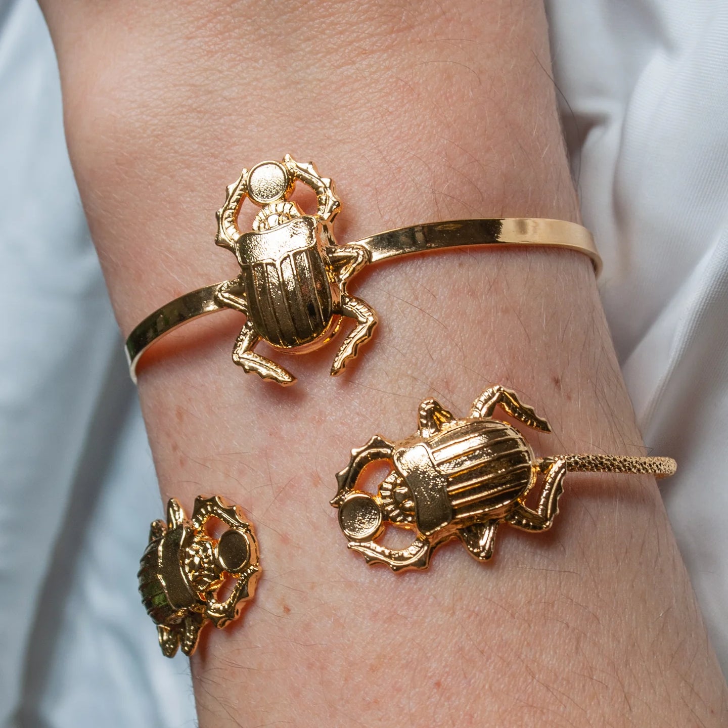 Bracelet Scarabées (double)