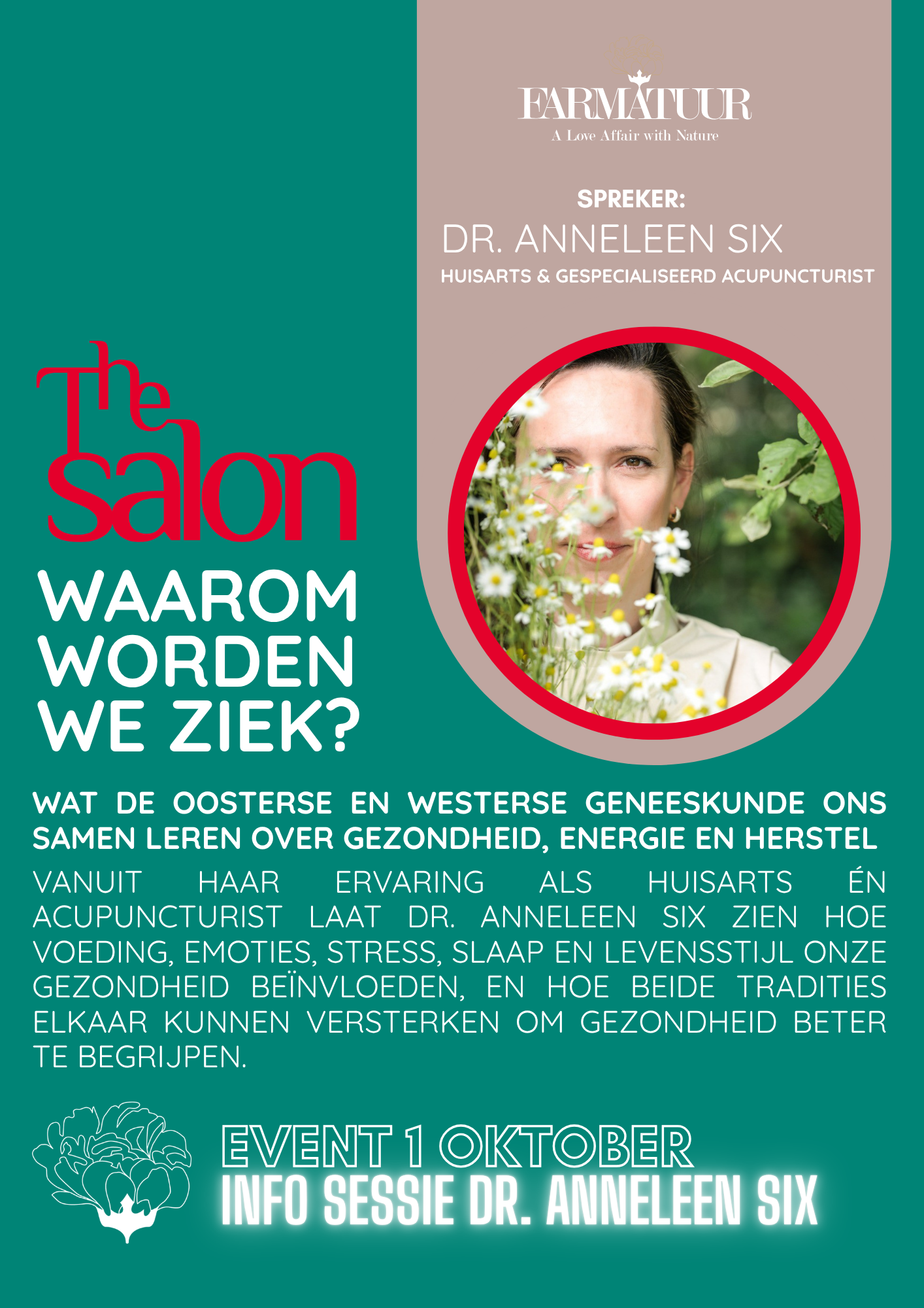 Salon Sessie: Waarom worden we ziek? met Dr. Anneleen six
