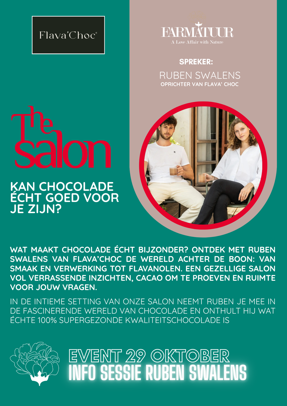 Salon Session: Cacao Unwrapped, A Tasting with Flava’Choc - 29 Okt.