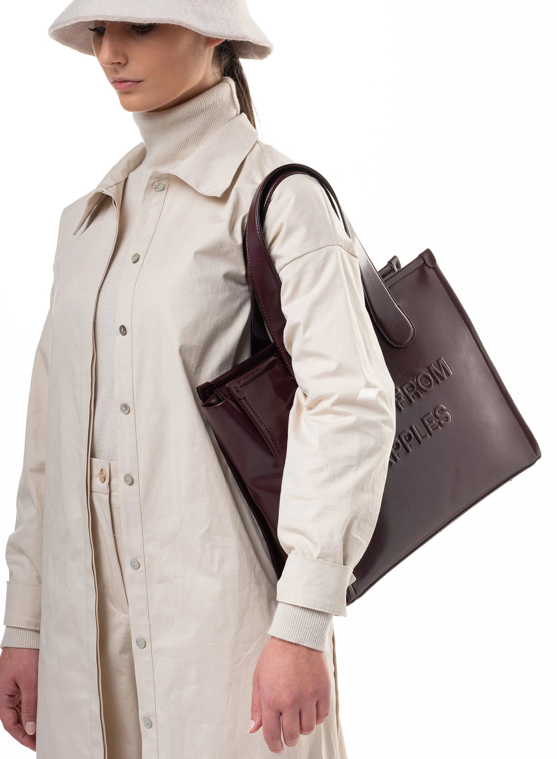 Alma Tote Bag L Rubino - Apple - Farmatuur