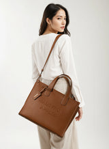 Alma Tote Bag L Cognac - Appel