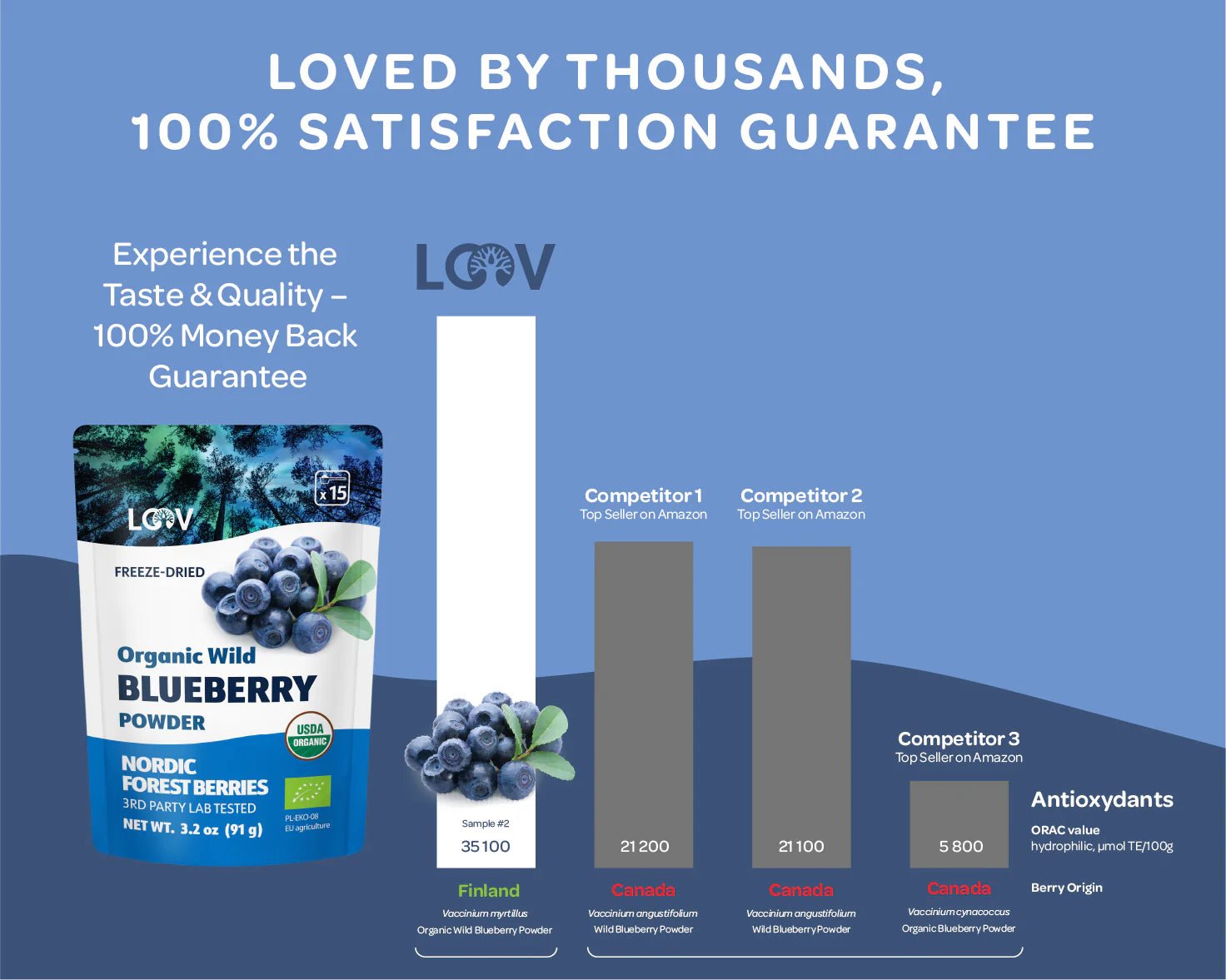 Blueberry Powder - Wild & Freeze Dried - Farmatuur