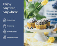 Freeze Dried Blueberries - Wild & Organic - Whole Berries - Farmatuur