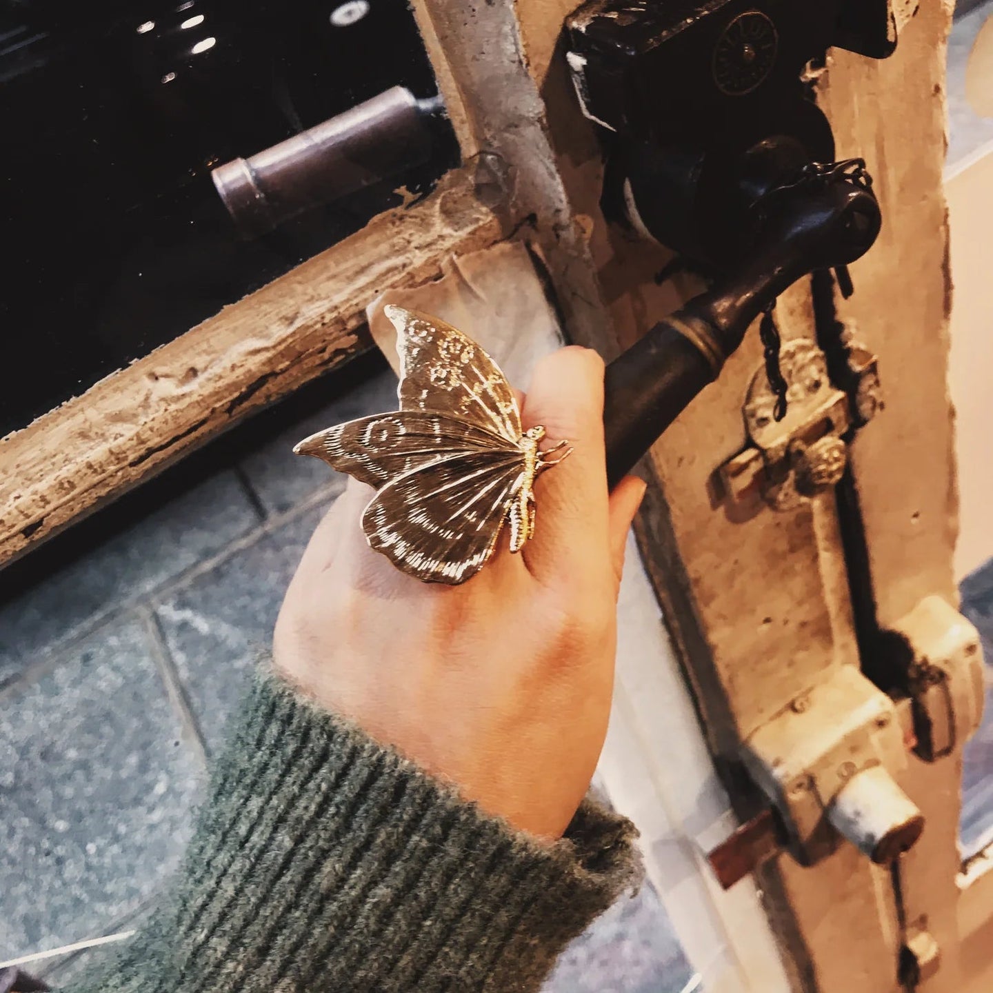 Macey Butterfly Ring - Farmatuur