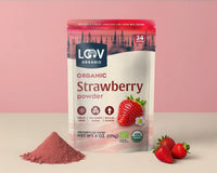 Poudre de fraise bio - Fibres du fruit entier, polyphénols & douceur naturelle - Farmatuur