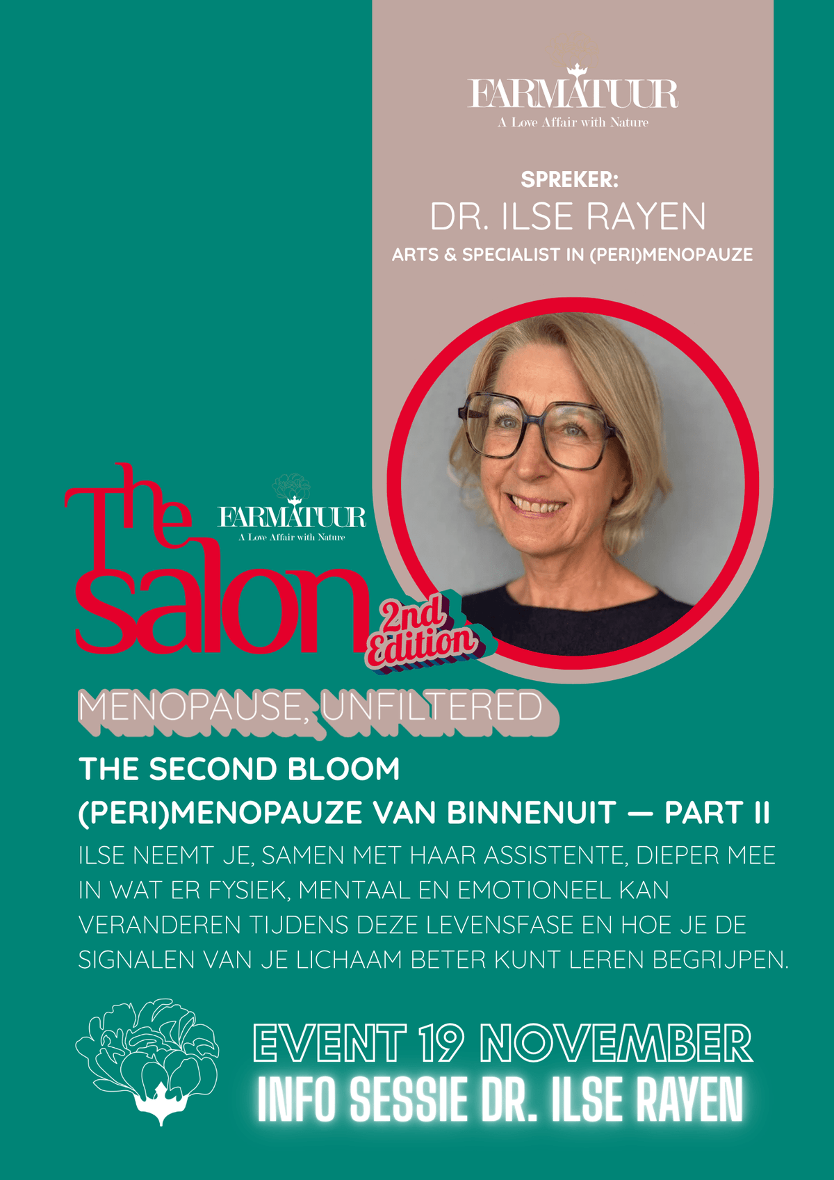 Salon session: Menopause, Unfiltered - 19 Nov. - Farmatuur