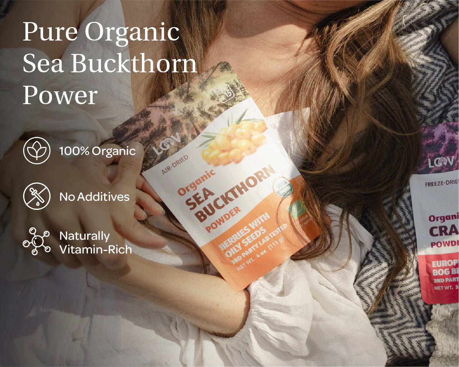 Sea Buckthorn Powder - Organic & Air - Dried - Farmatuur